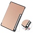 Case2go - Tablet hoes geschikt voor Samsung Galaxy Tab S10 FE Plus - 13.1 Inch - Tri-Fold Book Case - Auto/Wake functie - Rose Goud