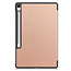 Case2go - Tablet hoes geschikt voor Samsung Galaxy Tab S10 FE Plus - 13.1 Inch - Tri-Fold Book Case - Auto/Wake functie - Rose Goud
