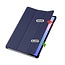 Case2go - Tablet hoes geschikt voor Samsung Galaxy Tab S10 FE Plus - 13.1 Inch - Tri-Fold Book Case - Auto/Wake functie - Blauw