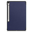 Case2go - Tablet hoes geschikt voor Samsung Galaxy Tab S10 FE Plus - 13.1 Inch - Tri-Fold Book Case - Auto/Wake functie - Blauw