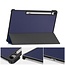 Case2go - Tablet hoes geschikt voor Samsung Galaxy Tab S10 FE Plus - 13.1 Inch - Tri-Fold Book Case - Auto/Wake functie - Blauw