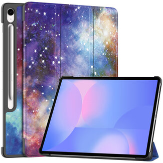 Case2go Case2go - Tablet hoes geschikt voor Samsung Galaxy Tab S10 FE Plus - 13.1 Inch - Tri-Fold Book Case - Auto/Wake functie - Galaxy
