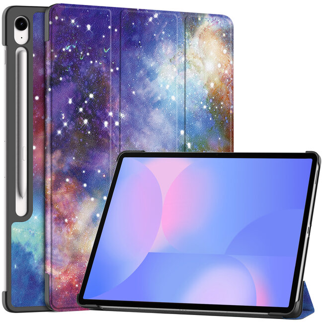 Case2go - Tablet hoes geschikt voor Samsung Galaxy Tab S10 FE Plus - 13.1 Inch - Tri-Fold Book Case - Auto/Wake functie - Galaxy
