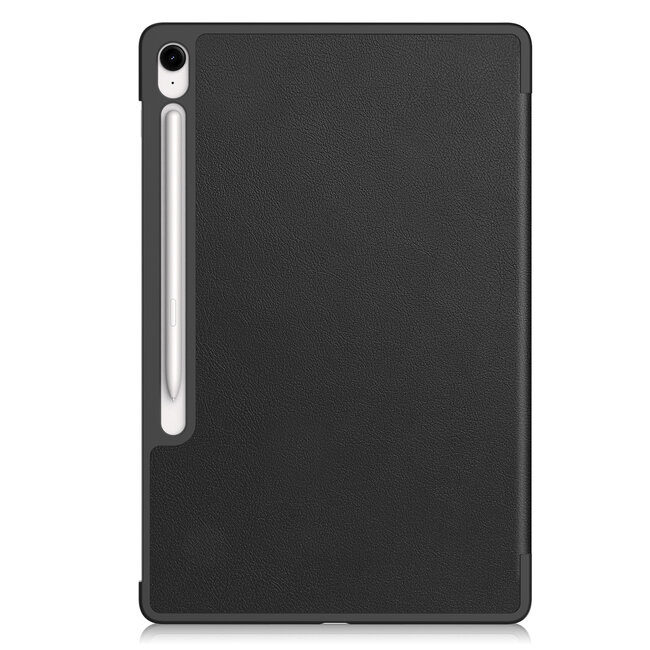 Case2go - Tablet hoes geschikt voor Samsung Galaxy Tab S10 FE Plus - 13.1 Inch - Tri-Fold Book Case - Auto/Wake functie - Zwart