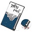 Case2go - Tablet hoes geschikt voor Samsung Galaxy Tab S10 FE Plus - 13.1 Inch - Tri-Fold Book Case - Auto/Wake functie - Good Night