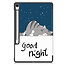 Case2go - Tablet hoes geschikt voor Samsung Galaxy Tab S10 FE Plus - 13.1 Inch - Tri-Fold Book Case - Auto/Wake functie - Good Night