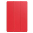 Case2go - Tablet hoes geschikt voor Samsung Galaxy Tab S10 FE (2025) - 10.9 Inch - Tri-fold hoes met Auto/Wake functie en Magnetische sluiting - TPU Cover Met Pencil Houder - Rood
