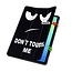 Case2go - Tablet hoes geschikt voor Samsung Galaxy Tab S10 FE (2025) - 10.9 Inch - Tri-fold hoes met Auto/Wake functie en Magnetische sluiting - TPU Cover Met Pencil Houder - Don't Touch Me
