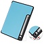 Case2go - Tablet hoes geschikt voor Samsung Galaxy Tab S10 FE (2025) - 10.9 Inch - Tri-fold hoes met Auto/Wake functie en Magnetische sluiting - TPU Cover Met Pencil Houder - Licht Blauw