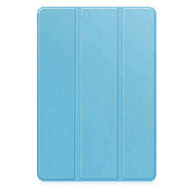 Case2go - Tablet hoes geschikt voor Samsung Galaxy Tab S10 FE (2025) - 10.9 Inch - Tri-fold hoes met Auto/Wake functie en Magnetische sluiting - TPU Cover Met Pencil Houder - Licht Blauw
