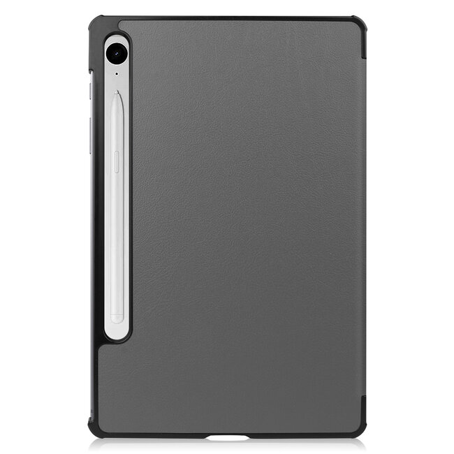 Case2go - Tablet hoes geschikt voor Samsung Galaxy Tab S10 FE - 10.9 Inch - Tri-Fold Book Case - Auto/Wake functie - Grijs