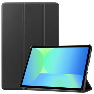 Case2go Case2go - Tablet hoes geschikt voor Samsung Galaxy Tab S10 FE - 10.9 Inch - Tri-Fold Book Case - Auto/Wake functie - Zwart