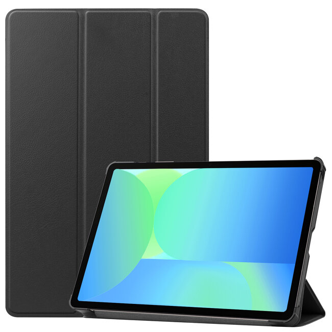 Case2go - Tablet hoes geschikt voor Samsung Galaxy Tab S10 FE - 10.9 Inch - Tri-Fold Book Case - Auto/Wake functie - Zwart