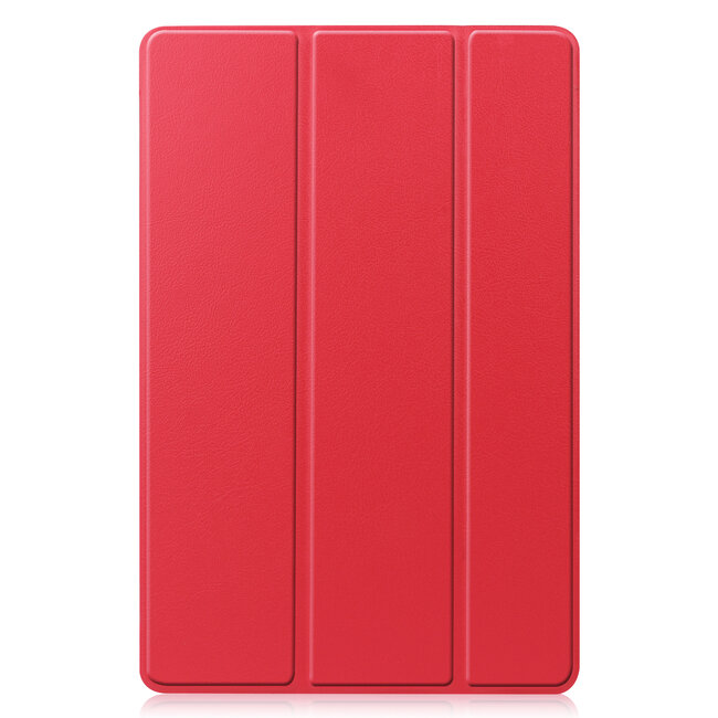 Case2go - Tablet hoes geschikt voor Samsung Galaxy Tab S10 FE - 10.9 Inch - Tri-Fold Book Case - Auto/Wake functie - Rood