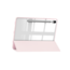 Case2go - Tablet hoes geschikt voor Samsung Galaxy Tab S10 FE (2025) - 10.9 Inch - Acrylic Trifold case met Pencil houder - Roze