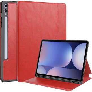 Case2go Case2go - Hoes geschikt voor Samsung Galaxy Tab S10 FE - Ultimate Business Book Case - 10.9 Inch - Rood