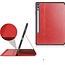 Case2go - Hoes geschikt voor Samsung Galaxy Tab S10 FE - Ultimate Business Book Case - 10.9 Inch - Rood