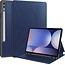 Case2go Case2go - Hoes geschikt voor Samsung Galaxy Tab S10 FE - Ultimate Business Book Case - 10.9 Inch - Donker Blauw