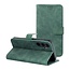 Case2go - Telefoonhoesje geschikt voor Samsung Galaxy S25 Edge - Wallet Book Case - Met Magnetische Sluiting - Groen