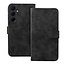 Case2go - Telefoonhoesje geschikt voor Samsung Galaxy S25 Edge - Wallet Book Case - Met Magnetische Sluiting - Zwart