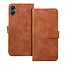 Case2go - Telefoonhoesje geschikt voor Samsung Galaxy A06 - Wallet Book Case - Met Magnetische Sluiting - Bruin