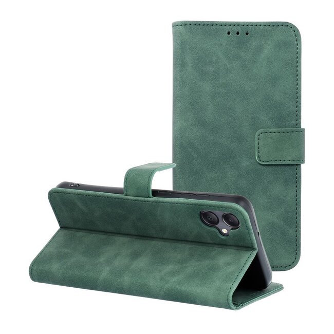 Case2go - Telefoonhoesje geschikt voor Samsung Galaxy A06 - Wallet Book Case - Met Magnetische Sluiting - Groen