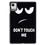 Case2go - Tablet hoes geschikt voor Honor Pad X9a / X9 Pro - 11.5 Inch - Tri-fold Case - Don't Touch Me