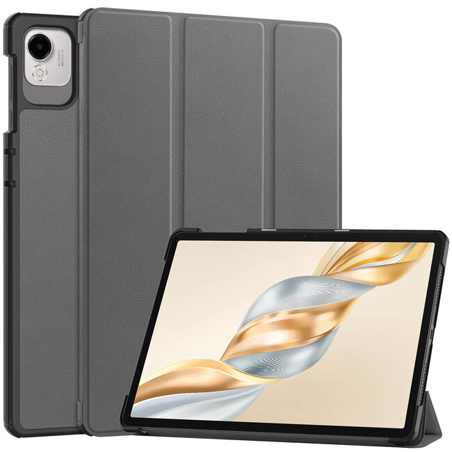 Case2go - Tablet hoes geschikt voor Honor Pad X9a / X9 Pro - 11.5 Inch - Tri-fold Case - Grijs