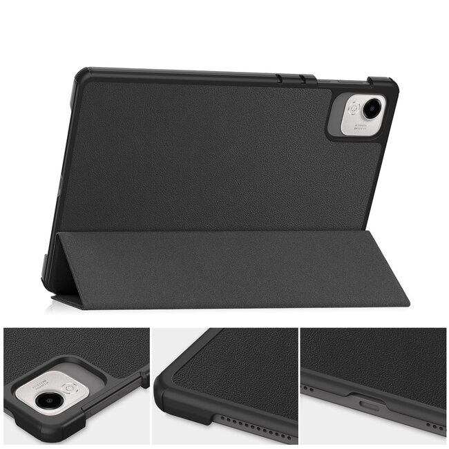 Case2go - Tablet hoes geschikt voor Honor Pad X9a / X9 Pro - 11.5 Inch - Tri-fold Case - Zwart