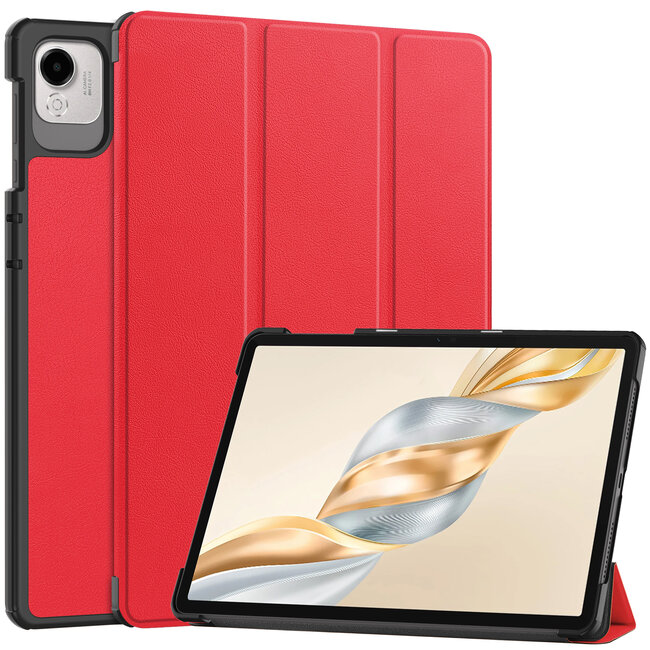 Case2go - Tablet hoes geschikt voor Honor Pad X9a / X9 Pro - 11.5 Inch - Tri-fold Case - Rood