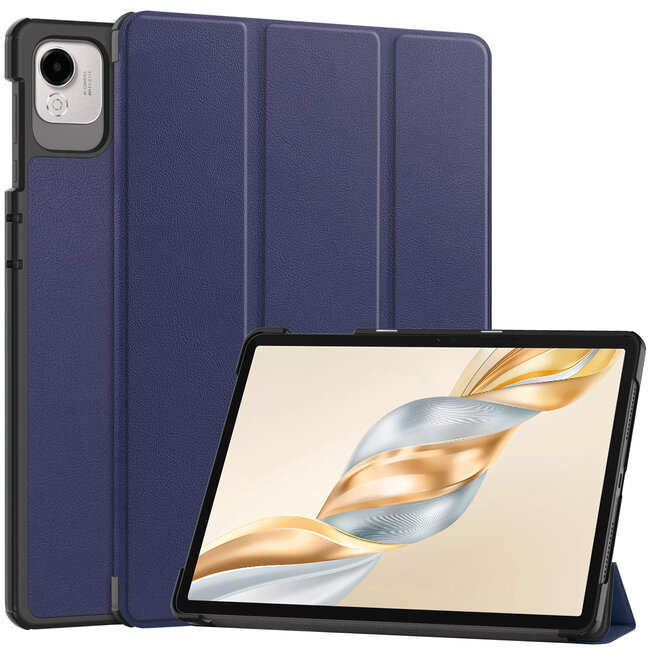 Case2go - Tablet hoes geschikt voor Honor Pad X9a / X9 Pro - 11.5 Inch - Tri-fold Case - Donker Blauw