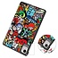 Case2go - Tablet hoes geschikt voor Honor Pad X9a / X9 Pro - 11.5 Inch - Tri-fold Case - Grafitti