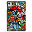 Case2go - Tablet hoes geschikt voor Honor Pad X9a / X9 Pro - 11.5 Inch - Tri-fold Case - Grafitti