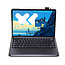 Bluetooth Toetsenbord geschikt voor Lenovo Idea Tab Pro (2025) - 12.7 Inch - Toetsenbord  Hoes - QWERTY Keyboard case - Auto/Wake functie - Zwart