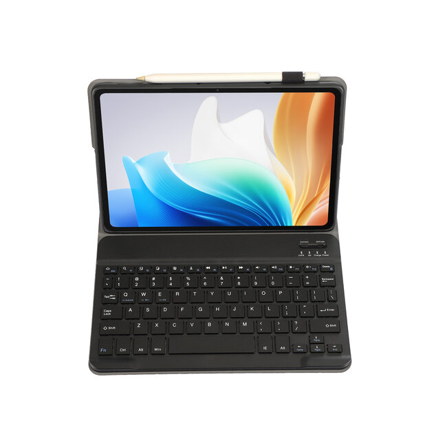 Bluetooth Toetsenbord geschikt voor OPPO Pad Air 2 / Oppo Pad NEO / OnePlus Pad Go - 11.4 Inch - Toetsenbord  Hoes - QWERTY Keyboard case - Auto/Wake functie - Zwart
