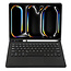 Case2go - Bluetooth toetsenbord geschikt voor Apple iPad Pro 11 (2024) - Bluetooth Toetsenbord hoes - Toetsenbord hoes met Touchpad- Zwart
