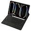 Case2go - Bluetooth toetsenbord geschikt voor Apple iPad Pro 11 (2024) - Bluetooth Toetsenbord hoes - Toetsenbord hoes met Touchpad- Zwart