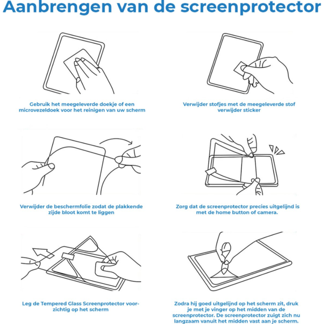 Case2go - 2-Pack Tablet screenprotector geschikt voor Samsung Galaxy S9 (2023) - 11 Inch - Tempered Glass - Case Friendly - Transparant