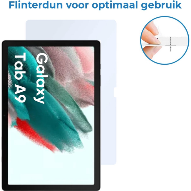 Case2go - 2-Pack Tablet screenprotector geschikt voor Samsung Galaxy Tab A11 (2025) / A9 (2023) - 8.7 Inch - Tempered Glass - Case Friendly - Transparant