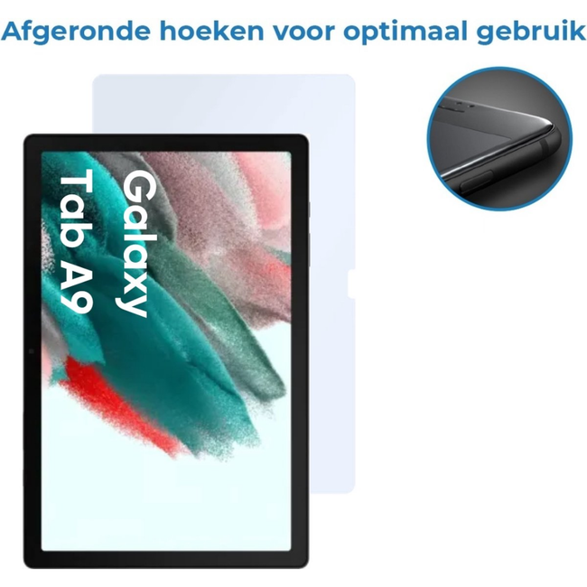 Case2go - 2-Pack Tablet screenprotector geschikt voor Samsung Galaxy Tab A11 (2025) / A9 (2023) - 8.7 Inch - Tempered Glass - Case Friendly - Transparant