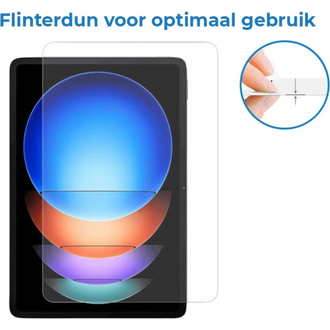 Case2go - 2-Pack Tablet screenprotector geschikt voor Apple iPad Air 11 (2024/2025) - 11 Inch - Tempered Glass - Case Friendly - Transparant