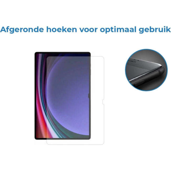 Case2go - 2-Pack Tablet screenprotector geschikt voor Samsung Galaxy S10 Ultra (2024) - 14.6 Inch - Tempered Glass - Case Friendly - Transparant