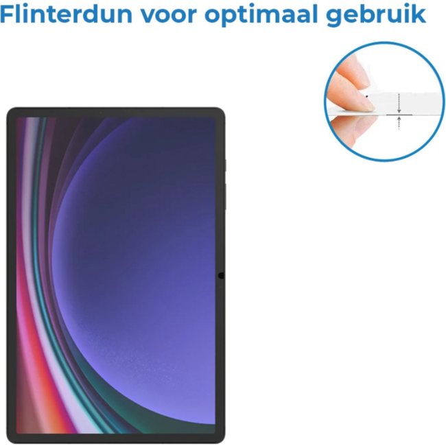 Case2go - 2-Pack Tablet screenprotector geschikt voor Samsung Galaxy S10 Ultra (2024) - 14.6 Inch - Tempered Glass - Case Friendly - Transparant