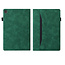 Case2go - Tablet hoes geschikt voor Samsung Galaxy Tab S6 Lite (2024) / Galaxy Tab S6 Lite (2022/2020) - Business Wallet Book Case - Met pasjeshouder - Groen