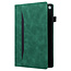 Case2go - Tablet hoes geschikt voor Samsung Galaxy Tab S6 Lite (2024) / Galaxy Tab S6 Lite (2022/2020) - Business Wallet Book Case - Met pasjeshouder - Groen