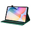 Case2go - Tablet hoes geschikt voor Samsung Galaxy Tab S6 Lite (2024) / Galaxy Tab S6 Lite (2022/2020) - Business Wallet Book Case - Met pasjeshouder - Groen