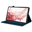 Case2go - Tablet hoes geschikt voor Samsung Galaxy Tab S10 FE Plus - Business Wallet Book Case - Met pasjeshouder - Blauw