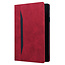 Case2go - Tablet hoes geschikt voor Samsung Galaxy Tab S10 FE Plus - Business Wallet Book Case - Met pasjeshouder - Rood
