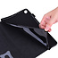 Case2go - Tablet hoes geschikt voor Samsung Galaxy Tab S6 Lite (2024) / Galaxy Tab S6 Lite (2022/2020) - Business Wallet Book Case - Met pasjeshouder - Zwart
