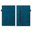 Case2go - Tablet hoes geschikt voor Samsung Galaxy Tab S6 Lite (2024) / Galaxy Tab S6 Lite (2022/2020) - Business Wallet Book Case - Met pasjeshouder - Blauw
